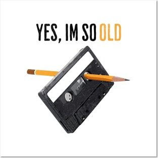 Cassette Vintage Tape Pencil Meme Posters and Art